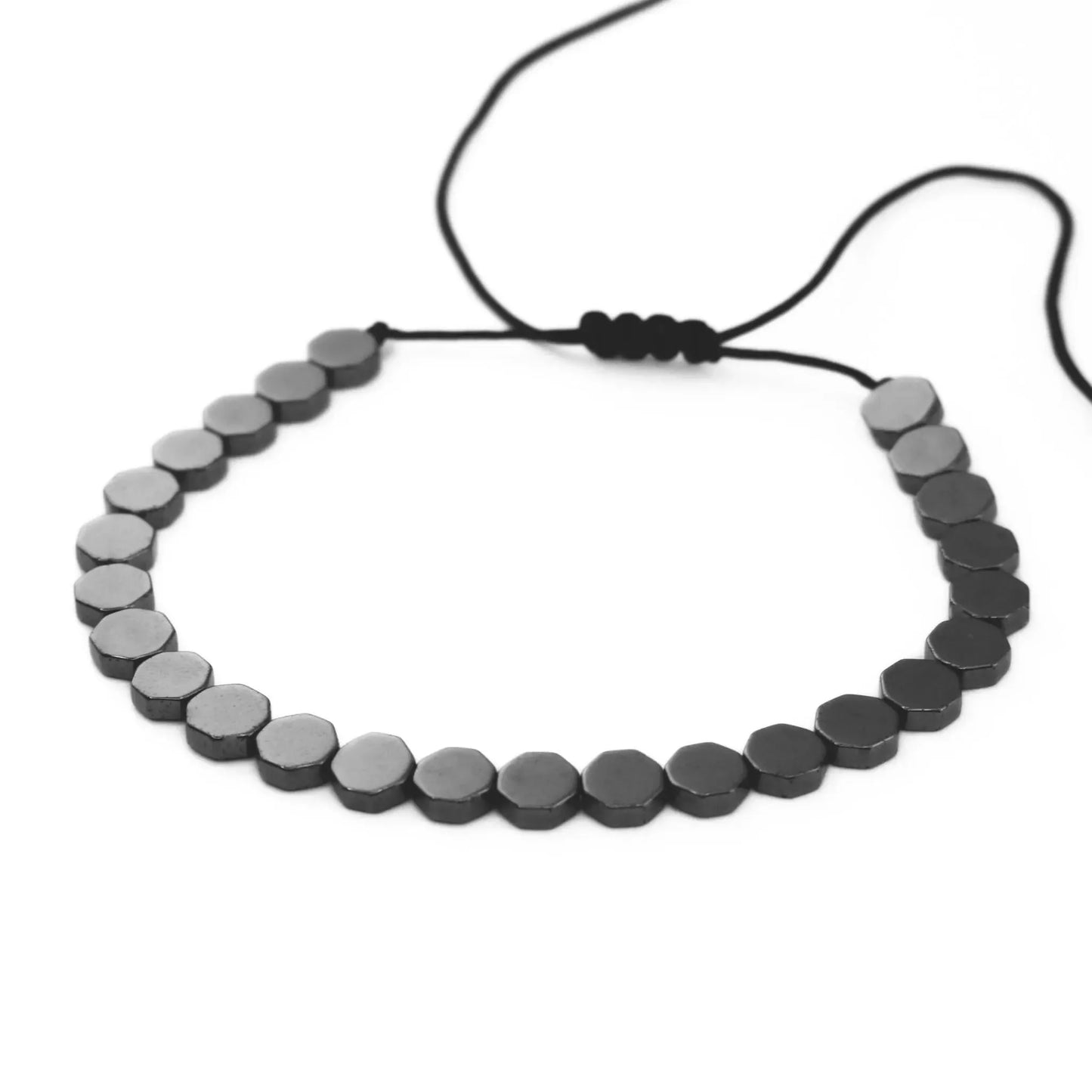 Le Raffiné ("The Refined") - Hand Carved Hematite Bracelet - Velmont Jewelry