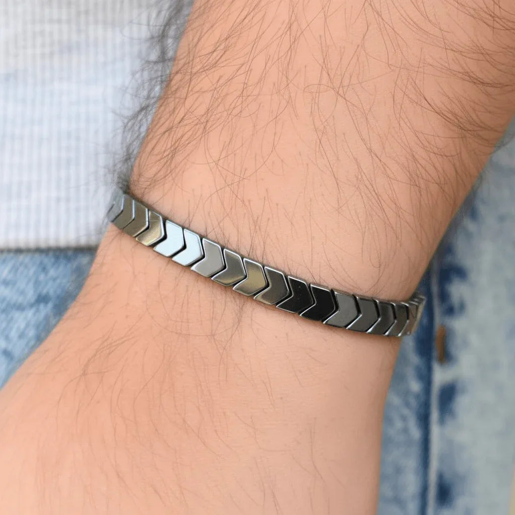 007 (The Original) - Hand Carved Hematite Bracelet in Lebanon