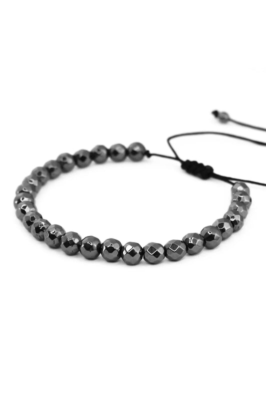 Titan - Hand Carved Hematite Bracelet
