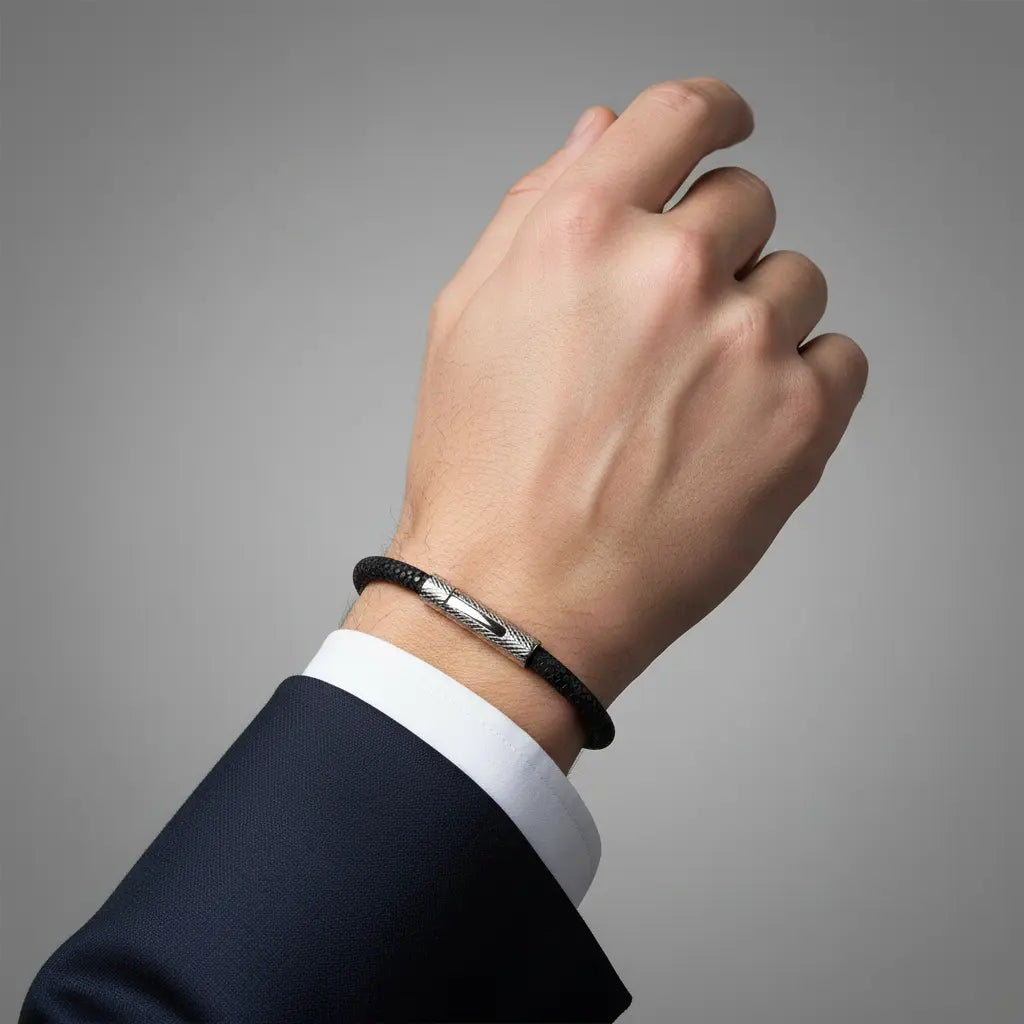 Stingray Leather Bracelet - The Classic - 100% Real Stingray Leather in Lebanon