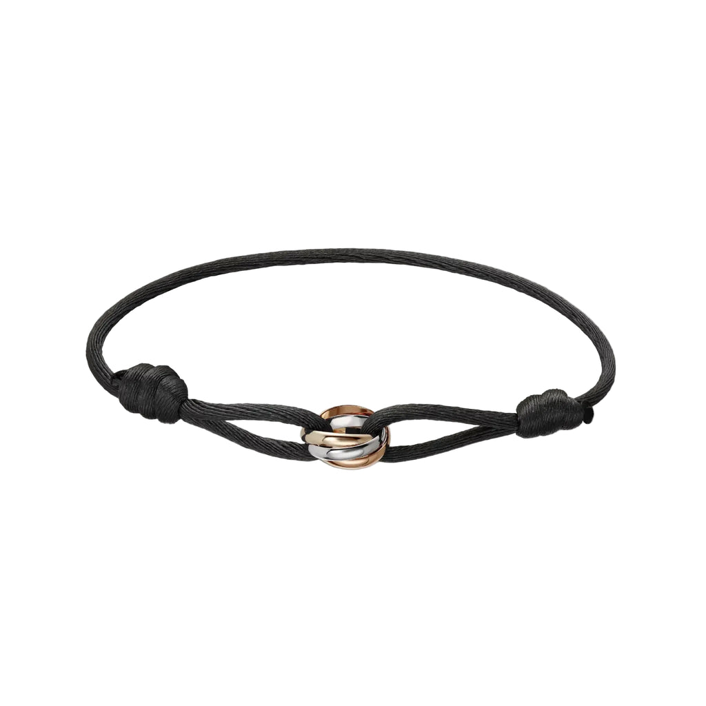 Trinity Bracelet - 18k Gold Coated One Size Black in Lebanon